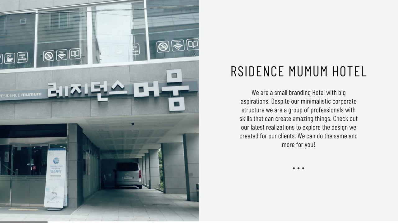 Residence Mumum Hotel Busan Exterior foto